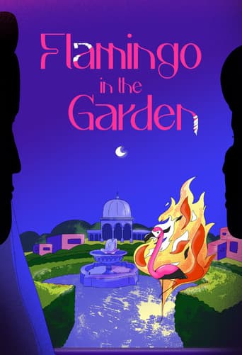 Flamingo in the Garden poster